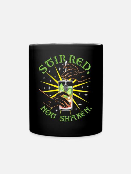 Stirred Shaken - Tasse einfarbig - Schwarz