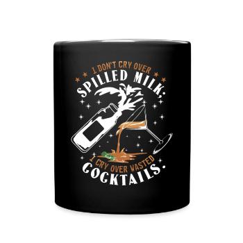 Cocktails - Full Colour Mug - black - Front