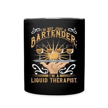 Thérapeute liquide - Mug uni - noir - Devant