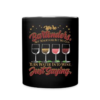 Bartender magic - Tasse einfarbig - Schwarz - Vorne