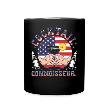 Cocktail - Full Colour Mug - black - Front
