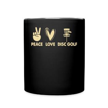 Discgolf Disc Golf - Tasse einfarbig - Schwarz - Vorne