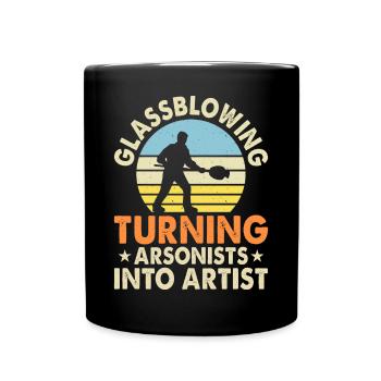 Glassblower - Full Colour Mug - black - Front
