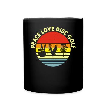 Discgolf Disc Golf - Tasse einfarbig - Schwarz - Vorne