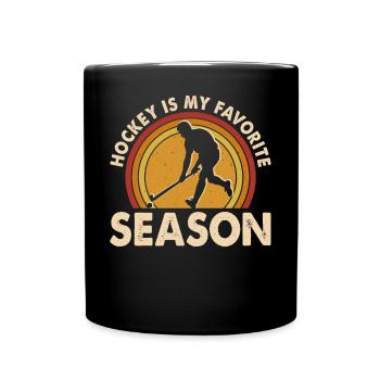 Hockey Eishockey Hockey sur glace - Mug uni - noir - Devant