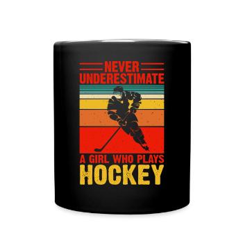 Hockey Eishockey Hockey sur glace - Mug uni - noir - Devant