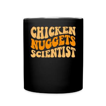 Chicken Nuggets - Tasse einfarbig - Schwarz - Vorne