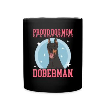 Doberman Mom Dog Mom Dog Owner Cadeau - Mug uni - noir - Devant