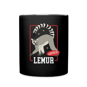 Lémuriens à queue annelée Cadeau de lémuriens à queue annelée - Mug uni - noir - Devant