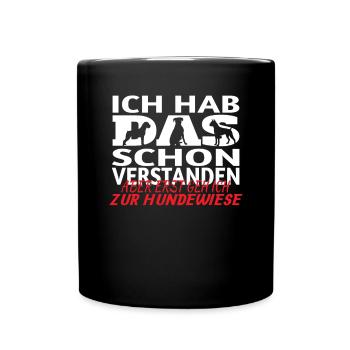 Hund Boxer Hundebesitzer Geschenkidee - Tasse einfarbig - Schwarz - Vorne
