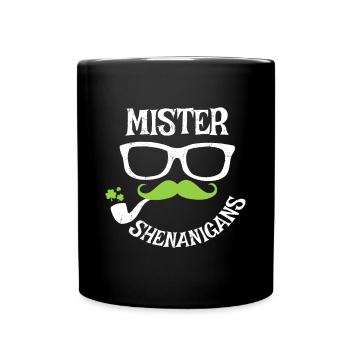 Mister Shenanigans Cadeau amusant de la Saint-Patrick - Mug uni - noir - Devant