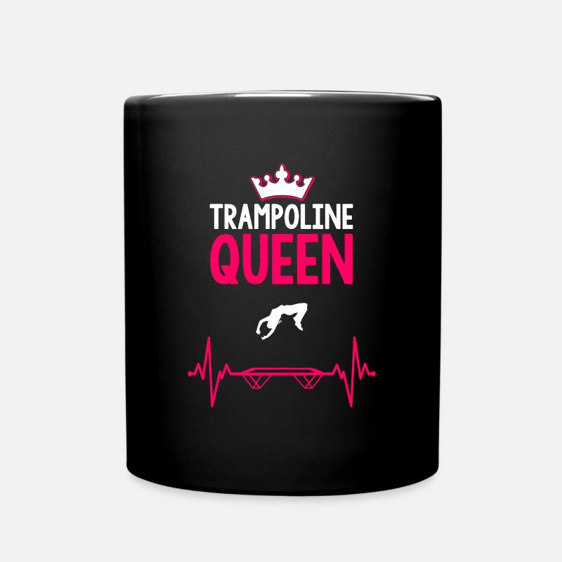 Trampoline Queen - Tasse einfarbig - Schwarz