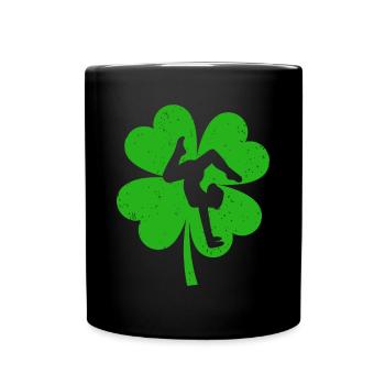 Gymnaste Saint-Patrick Trèfle irlandais - Mug uni - noir - Devant