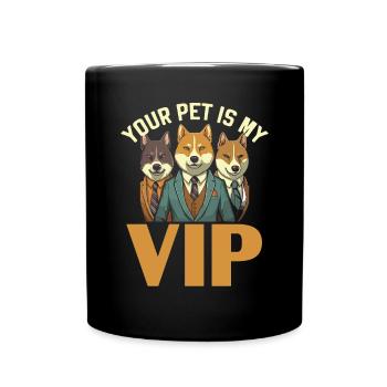 Pet Sitting Pet Lover Dog Walking Dog Sitter - Full Colour Mug - black - Front