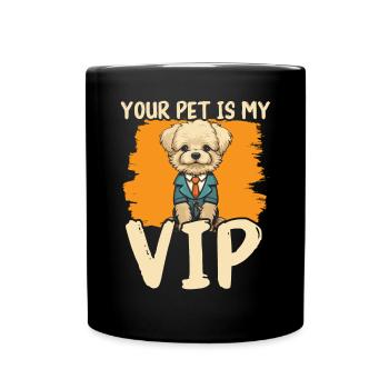 Pet Sitting Pet Lover Dog Walking Dog Sitter - Full Colour Mug - black - Front