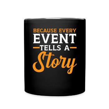 Event Planner Coordinator Job Event Planning - Full Colour Mug - black - Front