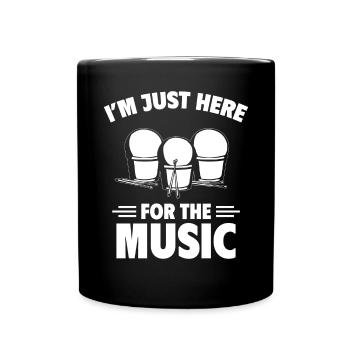 Cardio Drumming Gym Fitness Class Workout - Full Colour Mug - black - Front