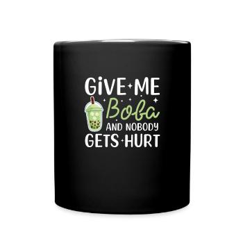 Thé à bulles - Mug uni - noir - Devant