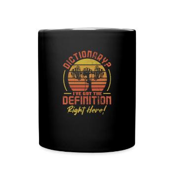Bodybuilder - Tasse einfarbig - Schwarz - Vorne