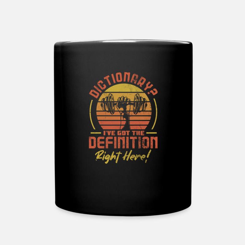 Bodybuilder - Tasse einfarbig - Schwarz