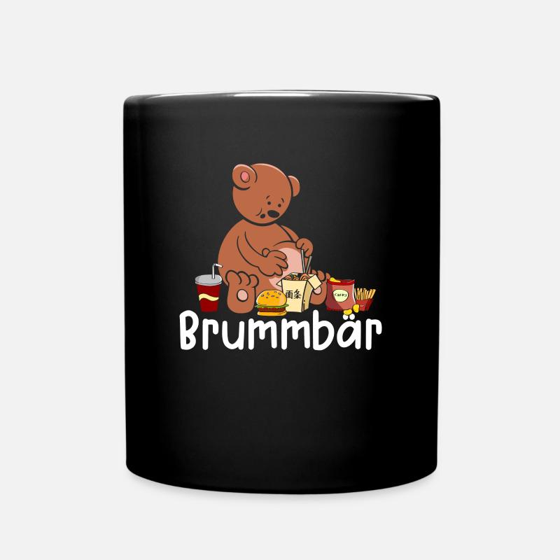 Brummbär - Tasse einfarbig - Schwarz