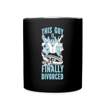 Happy Divorce Party This Guy Is - Tasse einfarbig - Schwarz - Vorne