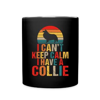 Collie Gifts - Tasse einfarbig - Schwarz - Vorne