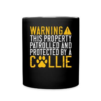 Collie Gifts - Tasse einfarbig - Schwarz - Vorne