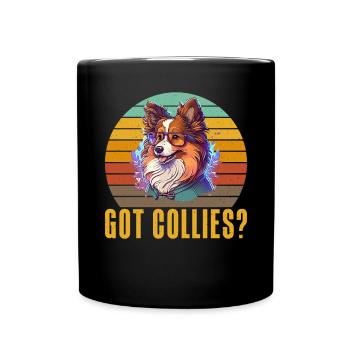 Collie Gifts - Tasse einfarbig - Schwarz - Vorne