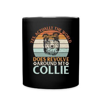 Cadeaux Collie - Mug uni - noir - Devant