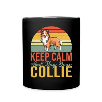 Collie Gifts - Tasse einfarbig - Schwarz - Vorne