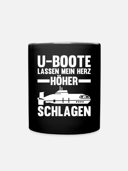 Tauchboot Unterseeboot Unterwasserboot U-Boot - Tasse einfarbig - Schwarz
