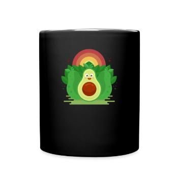 Vegan Vibes Vegan Vegan Pflanzlich Vegetarisch - Tasse einfarbig - Schwarz - Vorne
