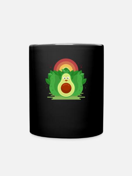 Vegan Vibes Vegan Vegan Pflanzlich Vegetarisch - Tasse einfarbig - Schwarz