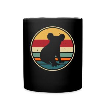 Koala - Tasse einfarbig - Schwarz - Vorne