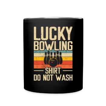 Bowling - Tasse einfarbig - Schwarz - Vorne