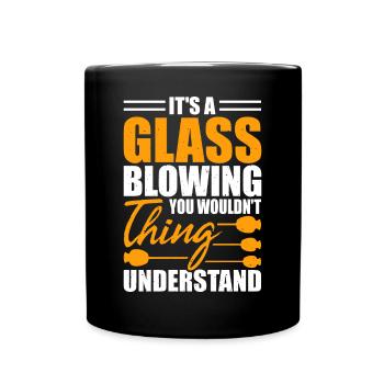 Glassblower - Full Colour Mug - black - Front