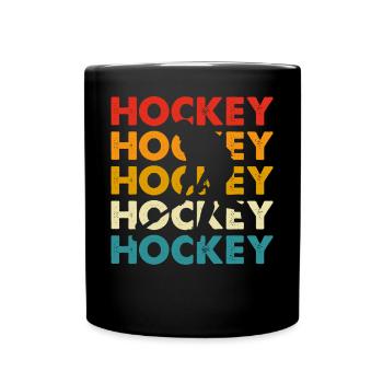 Hockey Eishockey Ice Hockey - Full Colour Mug - black - Front