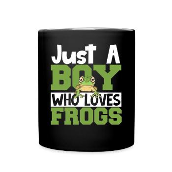 Herpétologiste Crapaud Hommes Amphibien Juste Un garçon qui Lo - Mug uni - noir - Devant