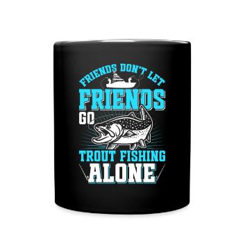 Funny Fishing Men Women - Tasse einfarbig - Schwarz - Vorne