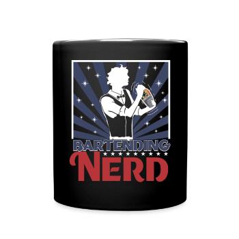 bartending nerd - Tasse einfarbig - Schwarz - Vorne