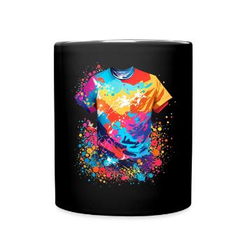 Chemise graffiti - Mug uni - noir - Devant