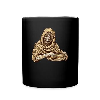 Mumie Goldwaschen Goldschürfen - Tasse einfarbig - Schwarz - Vorne