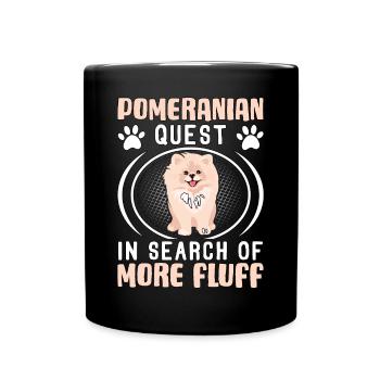 Quête de Poméranie à la recherche de plus de peluches - Mug uni - noir - Devant