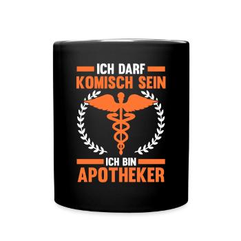 Apotheke Pharmazie Mediziner Apotheker - Tasse einfarbig - Schwarz - Vorne