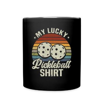 Pickleball Play Improves Memory Dink Player - Full Colour Mug - black - Front
