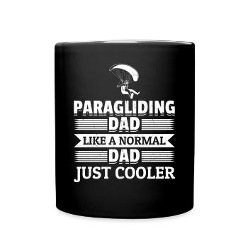 Paragliding Dad Like A Normal Dad Just Cooler - Pa - Full Colour Mug - black - Front