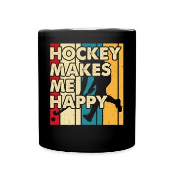 Hockey Eishockey Hockey sur glace - Mug uni - noir - Devant