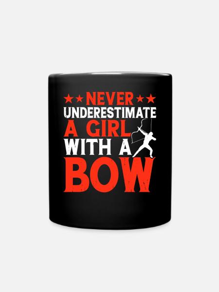 Bogenschütze Bogenschießen - Tasse einfarbig - Schwarz