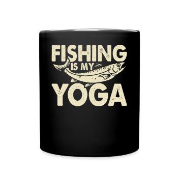 Anglers Fishing Fishing - Full Colour Mug - black - Front
